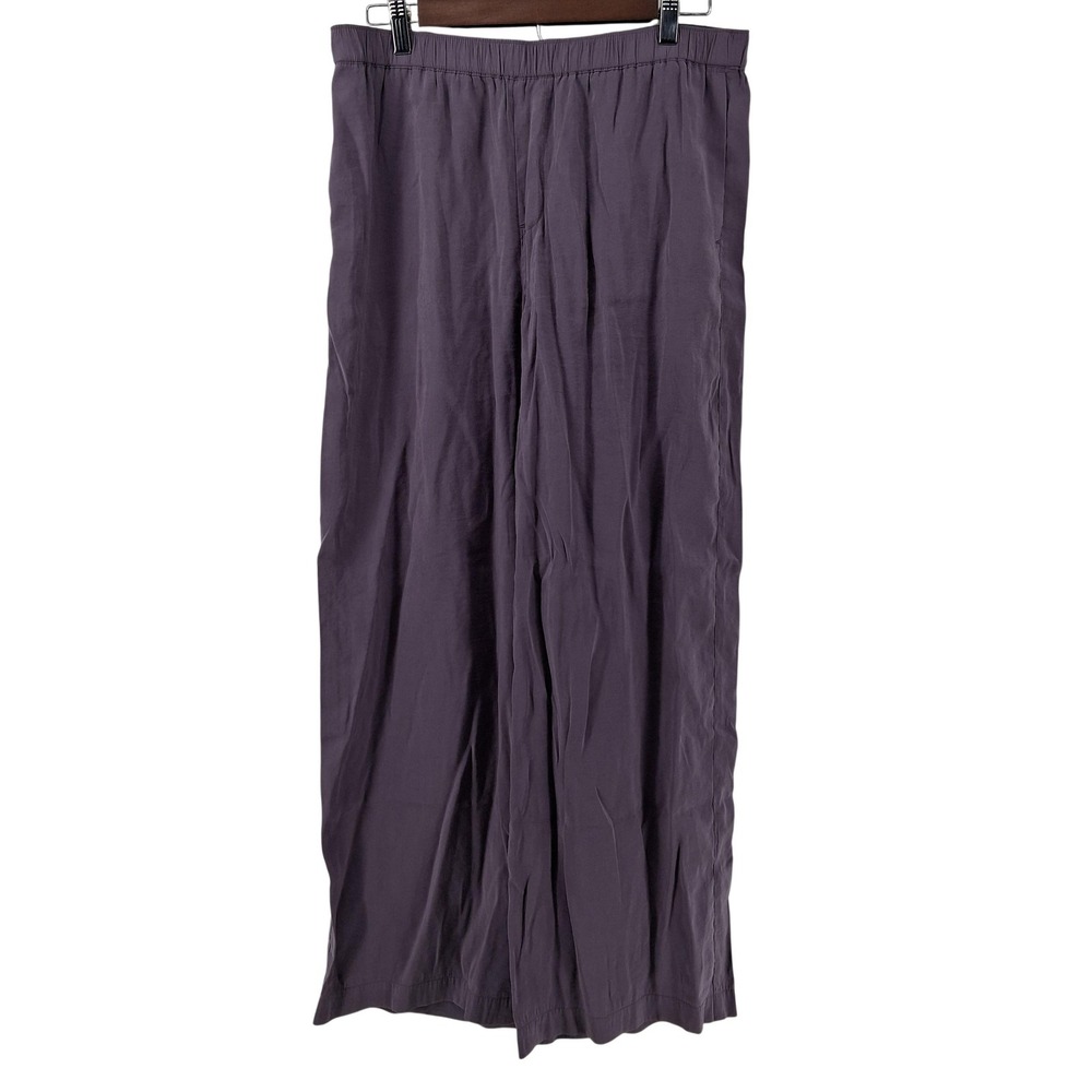 Madewell Pants Womens Medium Purple Modal Wide Leg Pull On Waist Lounge 31x29
